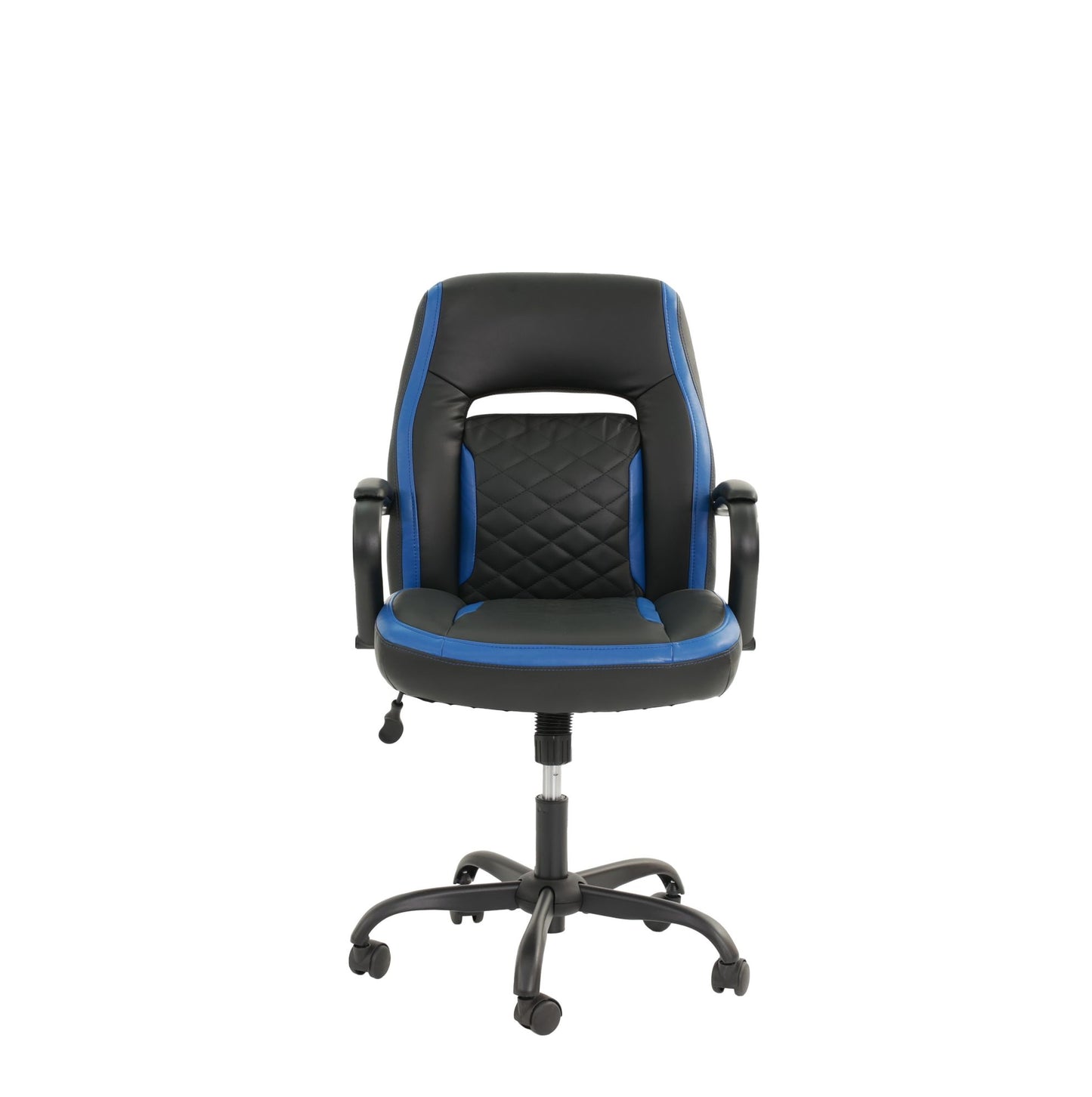 OFFICE CHAIR in Black Faux Leather