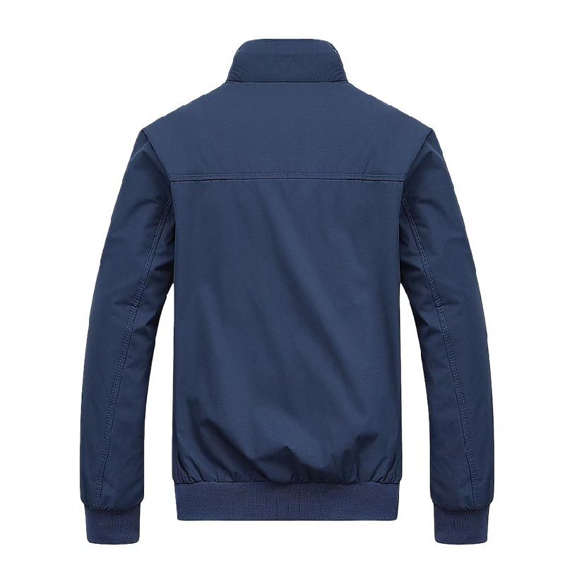 Men's Casual Solid Color Zipper Jacket