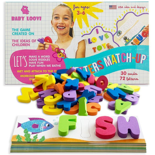 Letter Match Up See and Spelling Words Interactive Word Builder Learning Alphabet Matching Game 102Pcs Educational Toys for 3 4 5 6 Years Old Kids Girls Preschool Kindergarten Activities