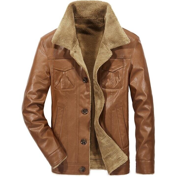 Men's Faux Leather Jacket