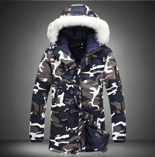 Fleece Coats Winter Thicken Cotton Parka Jacket with Hood