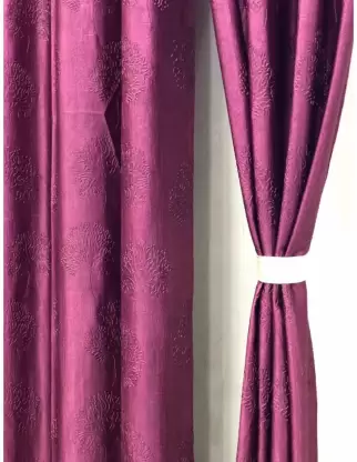 214 cm (7 ft) Polyester Room Darkening Door Curtain (Pack Of 2)