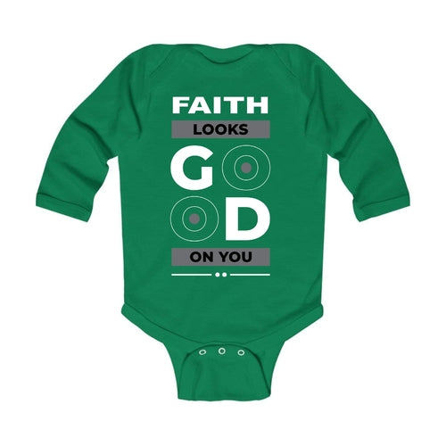 Infant Long Sleeve Graphic T-shirt, Faith Looks Good