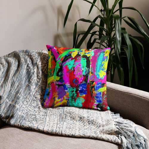 Lumbar Throw Pillow Multicolor Abstract Pattern 2