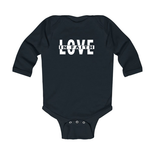 Infant Long Sleeve Graphic T-shirt, Love In Faith