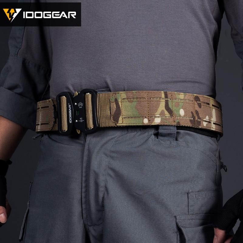 2 Inch Tactical Belt Quick Release Metal Buckle Laser MOLLE Mens Belts