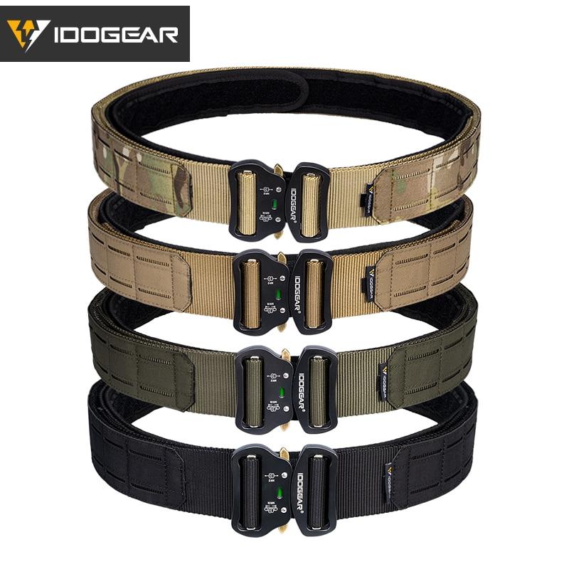 2 Inch Tactical Belt Quick Release Metal Buckle Laser MOLLE Mens Belts