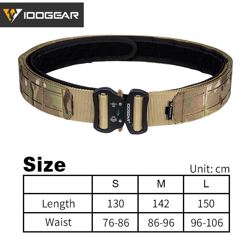 2 Inch Tactical Belt Quick Release Metal Buckle Laser MOLLE Mens Belts