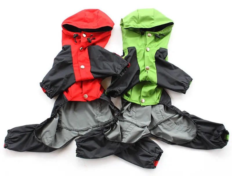 Large Dog Raincoat Big Dog Clothes Waterproof Coat Jacket Jumpsuit Samoyed Husky Labrador Golden Retriever Clothing Pet Costumes