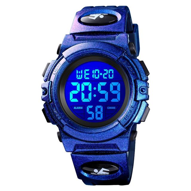 SKMEI 50M Waterproof Wristwatches Kids Digital Watch Alarm Calendar Chronograph Sport Watches For Children Boys Girls 1266 Clock