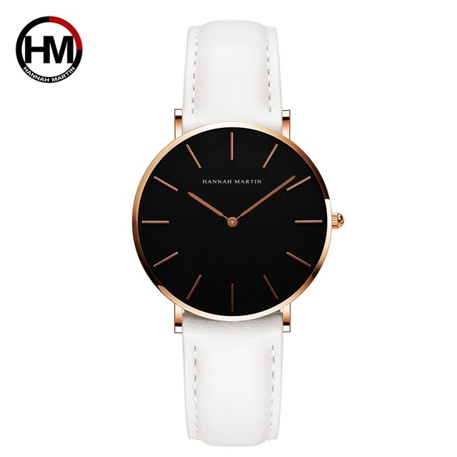 Women Watches Creative Top Brand Japan Quartz Movement Watch Fashion Simple Causal Leather Strap Female Waterproof Wristwatches