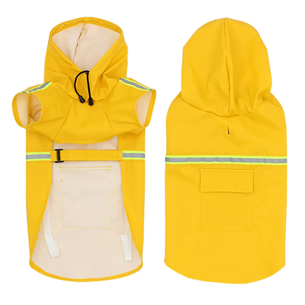 S-5XL Pets Small Dog Raincoats Reflective Small Large Dogs Rain Coat Waterproof Jacket Fashion Outdoor Breathable Puppy Clothes