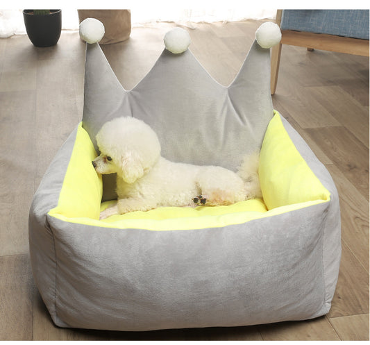 Color: Noctilucent grey, Size: L - Removable and washable dog and cat litter
