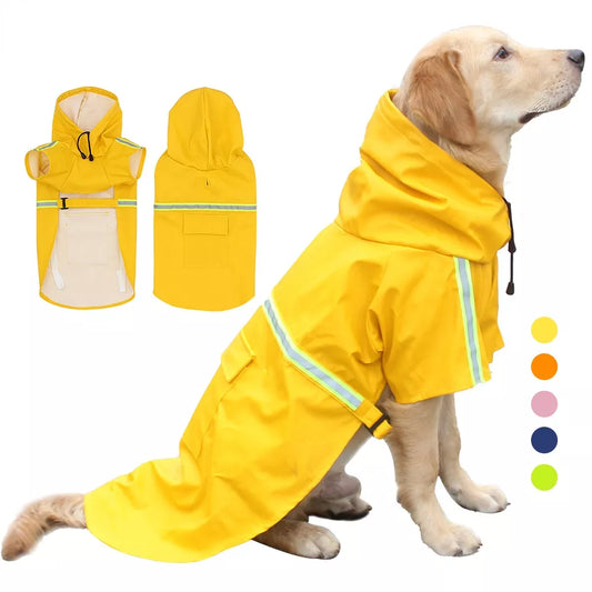 S-5XL Pets Small Dog Raincoats Reflective Small Large Dogs Rain Coat Waterproof Jacket Fashion Outdoor Breathable Puppy Clothes