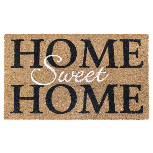 RugSmith White Home Sweet Home Doormat, 18" x 30"Heart