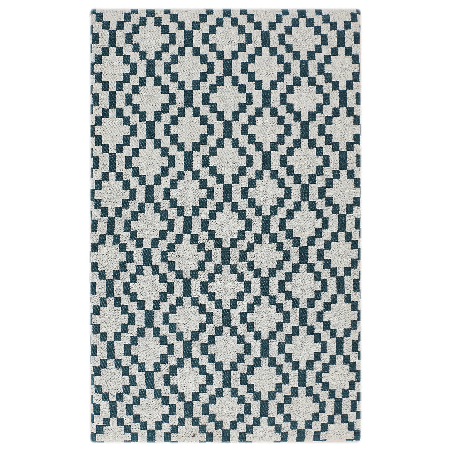 RugSmith Teal Trellis Anti-Fatigue Kitchen Mat, 20" x 36"Heart