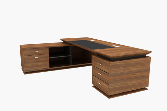 Good Quality L Shape Complete Wooden Executive Desk Office Desk for Manager